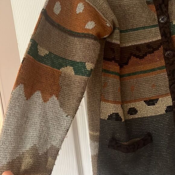 La Squadra Vintage Wool Fall Cardigan Size Large - Picture 6 of 7